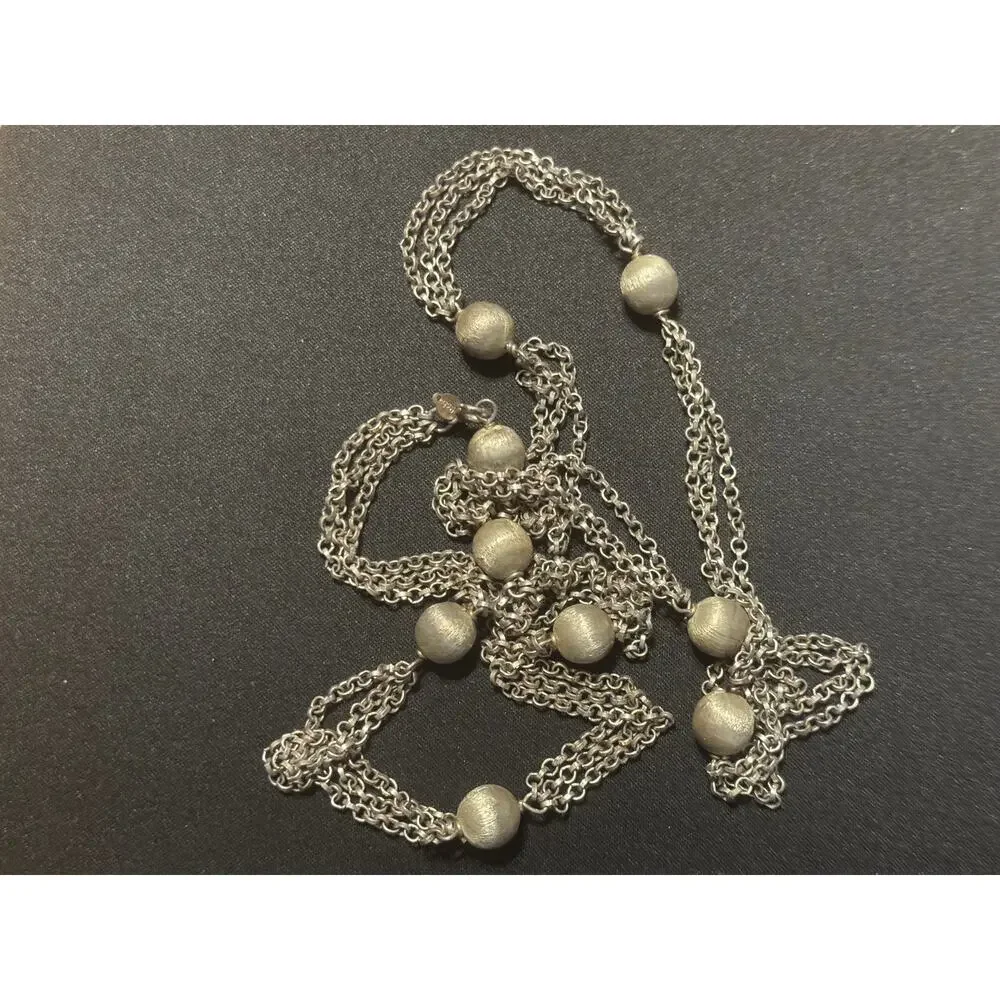 Vintage 925 Silver 3 Strand 30in 43 Grams